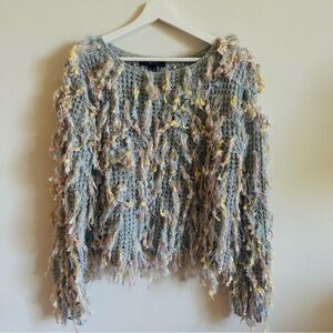 Forever 21 Fringe Sweater Size M
